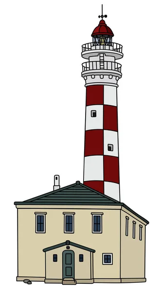 Vieux phare en pierre — Image vectorielle