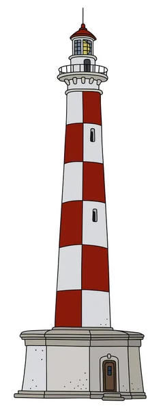 Vieux phare en pierre — Image vectorielle