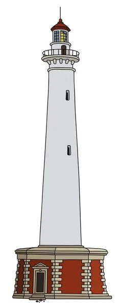 Alter steinerner Leuchtturm — Stockvektor