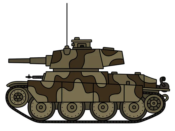 Klasik hafif tank — Stok Vektör