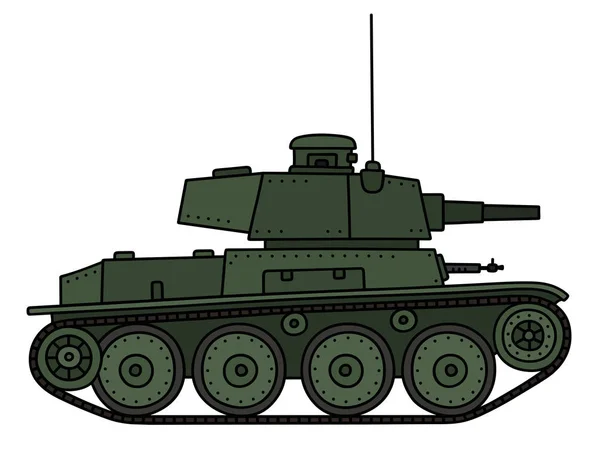 Klassieke lichte tank — Stockvector