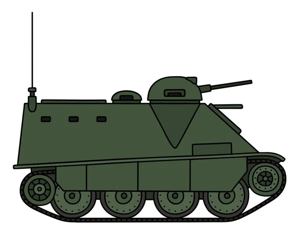 Old small armored vehicle — Stock Vector