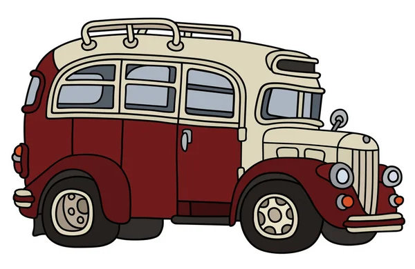 Divertente vecchio autobus — Vettoriale Stock