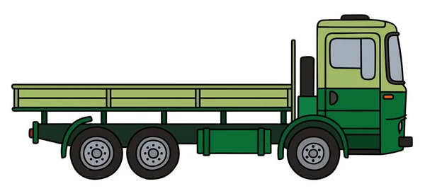 Camion verde chiaro e scuro — Vettoriale Stock