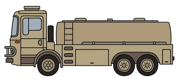 Militaire tankwagen — Stockvector