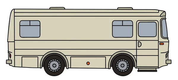 Antiguo coche de transporte y servicio — Vector de stock