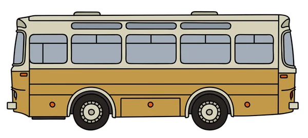 Gamla gul buss — Stock vektor