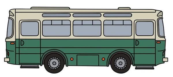 Παλιό πράσινο λεωφορείο — Διανυσματικό Αρχείο