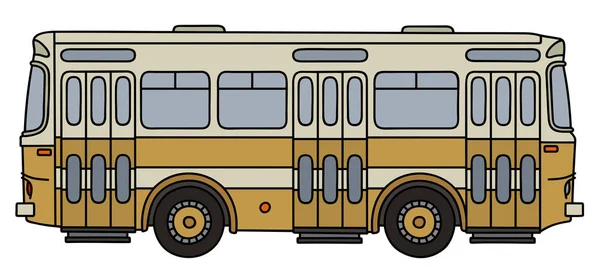 Vieux bus jaune — Image vectorielle