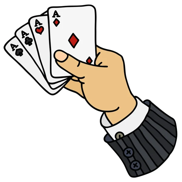 Zabawny pokera karty — Wektor stockowy