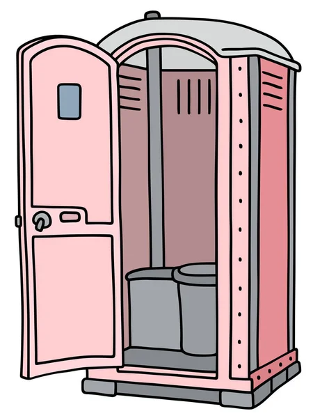 Rosa mobil toalett — Stock vektor