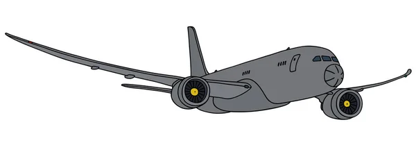 Aviones jet de inteligencia gris — Archivo Imágenes Vectoriales