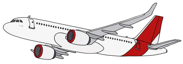 白色的喷气航空公司 — 图库矢量图片