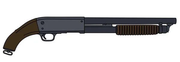 Fusil de pompe court — Image vectorielle