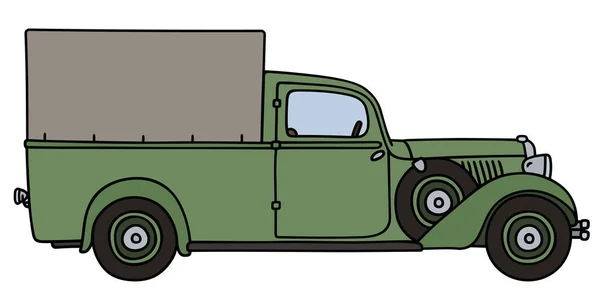 Vintage küçük kamyon — Stok Vektör