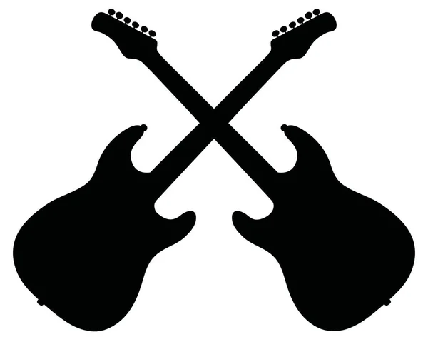Two electric guitars — Stock Vector