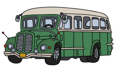 Klasik yeşil otobüs