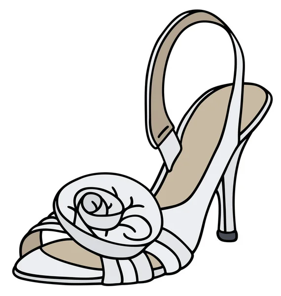 Свадебные туфли на высоком каблуке — стоковый вектор