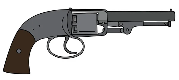 Vintage amerikai revolver — Stock Vector
