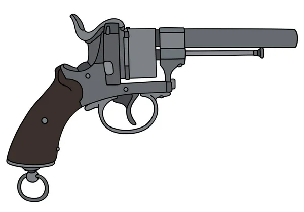 Klassischer amerikanischer Revolver — Stockvektor