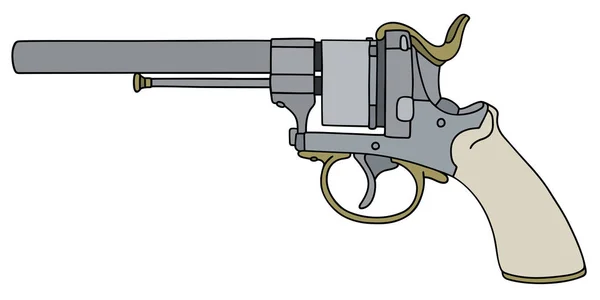 Klassische amerikanische Handfeuerwaffe — Stockvektor