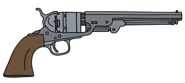 Klasszikus amerikai handgun — Stock Vector