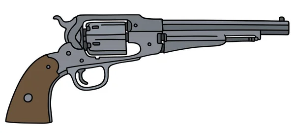 Vintage american handgun — Stock Vector