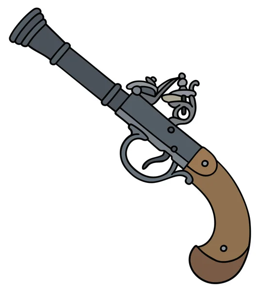 Pistola de percusión Vintage — Vector de stock