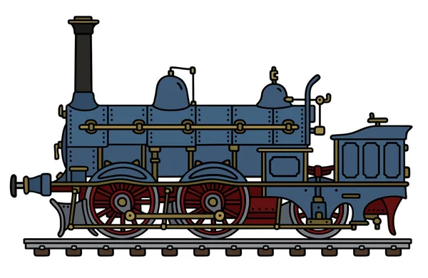 Tarihi buharlı lokomotif — Stok Vektör
