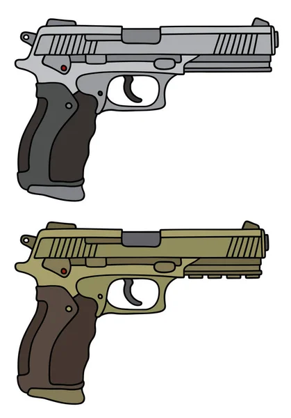 Argent et or grandes armes de poing — Image vectorielle