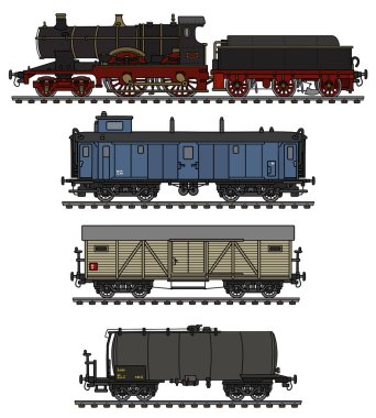 vintage buhar tren