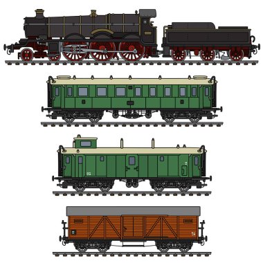 vintage buhar tren