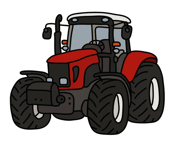 Tractor Pesado Rojo — Archivo Imágenes Vectoriales