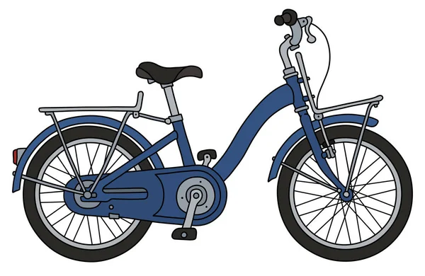 Retro Blue Bicycle — Stock Vector