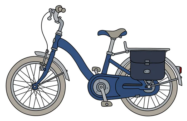 Bicicleta Azul Retro — Vetor de Stock