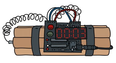 Zamanlanmış bir ücret çizim vektör