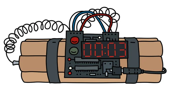 Dibujo Vectorial Una Carga Temporizada — Vector de stock