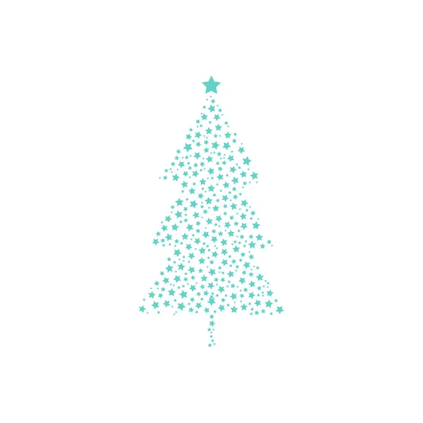 Green Fir Tree Icon Christmas Concept Simply Vector Illustration — Stock Vector