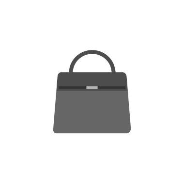 Kadın çanta simgesi, basitçe vektör illüstrasyonu  