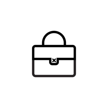 torba çizgisi simgesi, basitçe vektör illüstrasyonu  