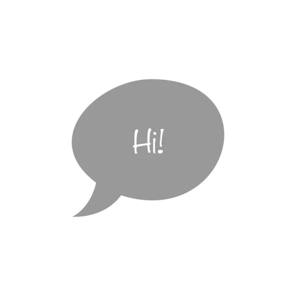 Red Speech Bubble Lettering Simply Vector Illustration — 스톡 벡터