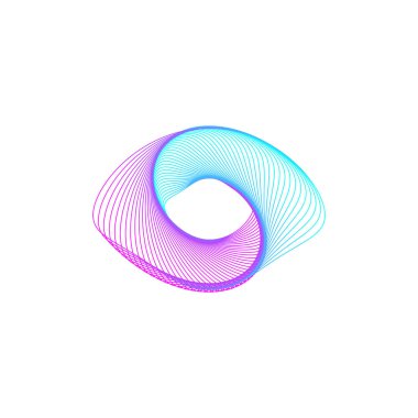 soyut renk şekli, basitçe vektör illüstrasyonu   