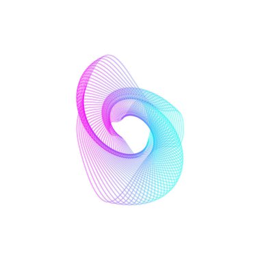 soyut renk şekli, basitçe vektör illüstrasyonu   