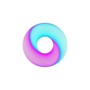 soyut renk şekli, basitçe vektör illüstrasyonu   