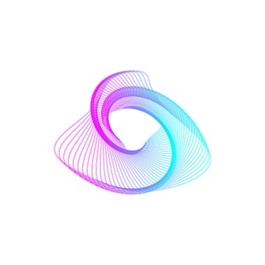 soyut renk şekli, basitçe vektör illüstrasyonu   