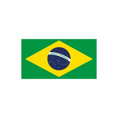 Flag of Brazil, simply vector illustration