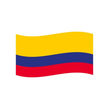 Colombia flag, simply vector illustration