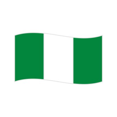 Flag of Nigeria, simply vector illustration