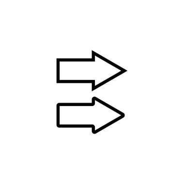 Ok simgeleri, basitçe vektör illüstrasyonu  