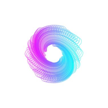 Beyaz üzerinde soyut şekil, basitçe vektör illüstrasyonu  